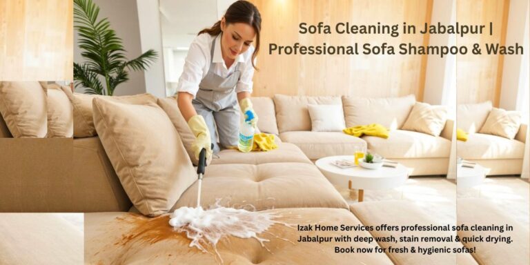 sofa cleaning Jabalpur - deep wet wash and stain removal | Izak Home Services