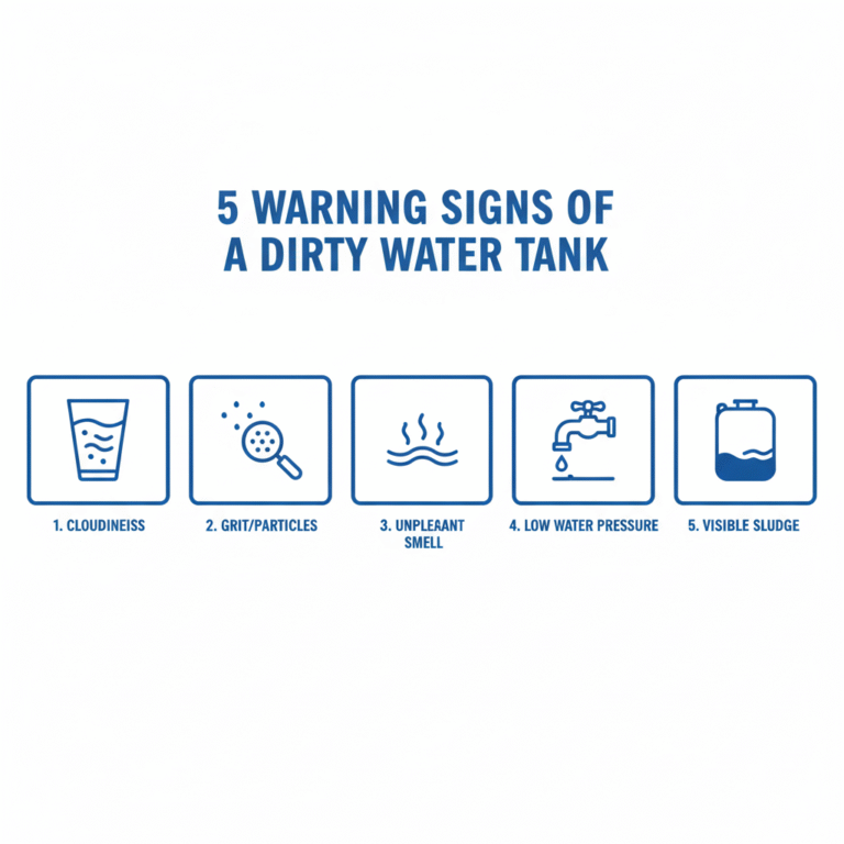 5 warning signs of a dirty water tank