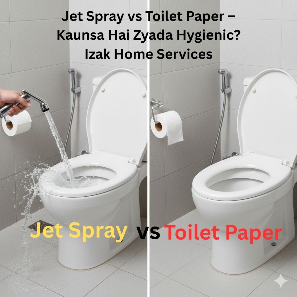 Jet Spray vs Toilet Paper – Kaunsa Hai Zyada Hygienic? Izak Home Services