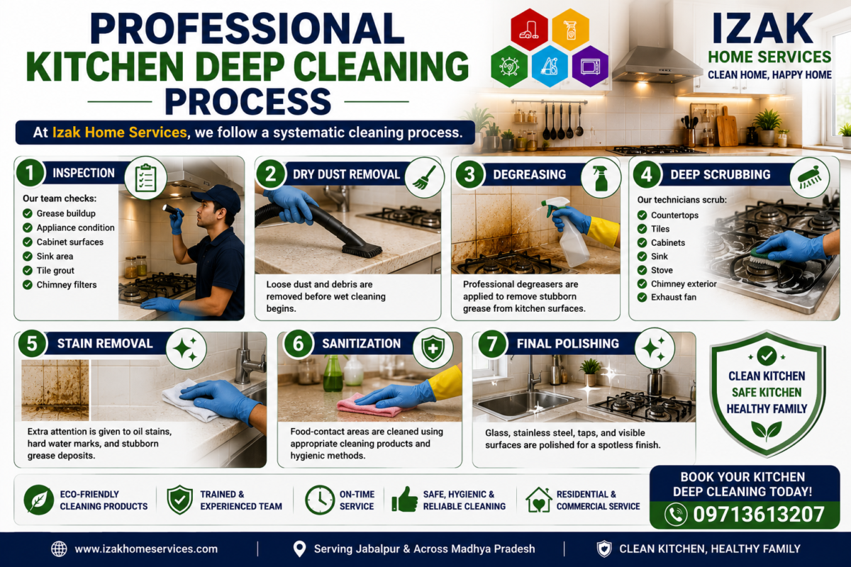 Professional Kitchen Deep Cleaning Process